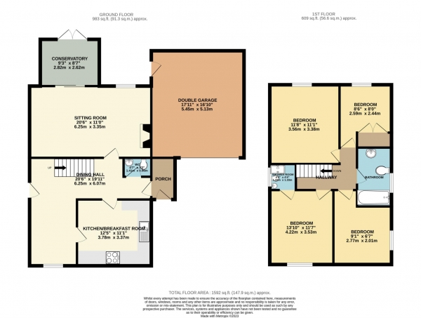 Floor Plan Image for 4 Bedroom Detached House for Sale in High Street, Buckland Dinham