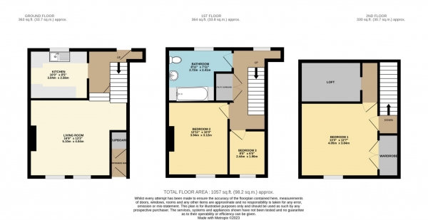 Floor Plan Image for 3 Bedroom Town House for Sale in Catherine Street, Frome