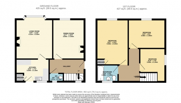 Floor Plan Image for 3 Bedroom Semi-Detached House for Sale in Horse Close, Beckington