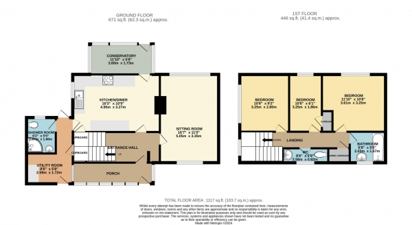 Floor Plan Image for 3 Bedroom Semi-Detached House for Sale in The Mead, Rode