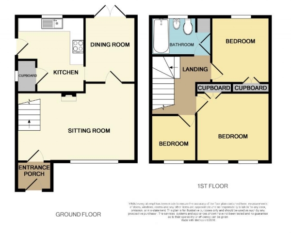 Floor Plan Image for 3 Bedroom Semi-Detached House for Sale in Tankeys Close, Frome