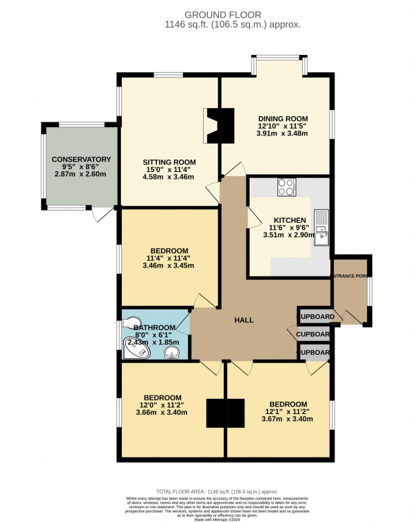 Floor Plan Image for 3 Bedroom Detached House for Sale in Welshmill Lane, Frome