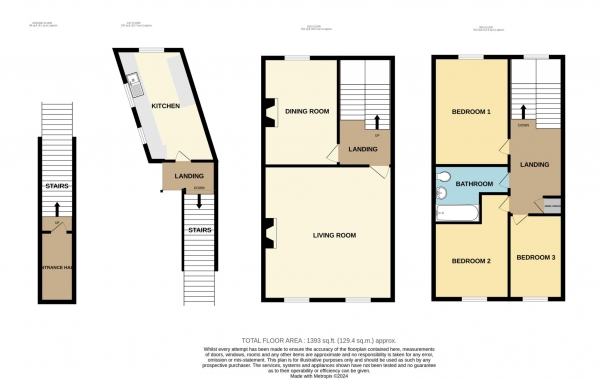 Floor Plan Image for 3 Bedroom Apartment for Sale in Frome, Catherine Street