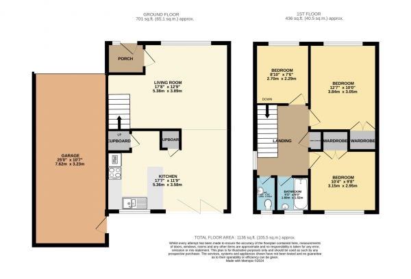 Floor Plan Image for 3 Bedroom Semi-Detached House for Sale in Wychelm Road, Frome