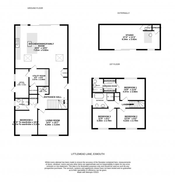 Floor Plan Image for 4 Bedroom Detached House for Sale in Littlemead Lane, Exmouth