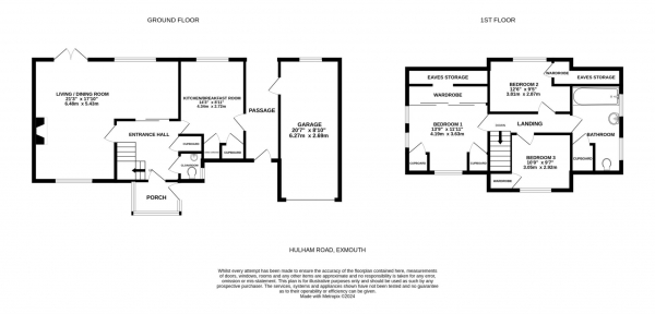 Floor Plan Image for 3 Bedroom Detached House for Sale in Hulham Road, Exmouth