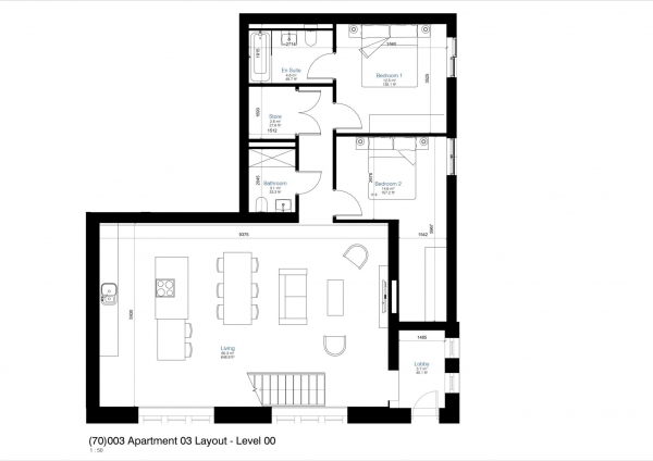 Floor Plan Image for 2 Bedroom Flat for Sale in Bowlinger Court, Tower Street