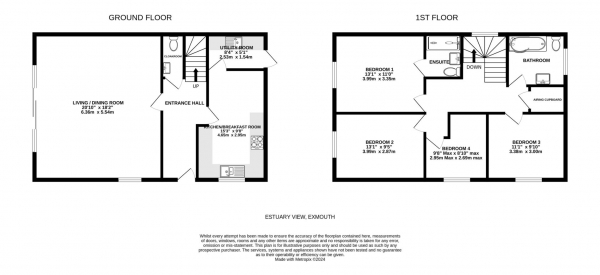 Floor Plan Image for 4 Bedroom Detached House for Sale in Estuary View, Exmouth