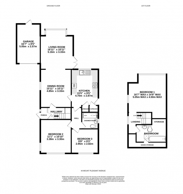 Floor Plan Image for 3 Bedroom Detached House for Sale in Mount Pleasant Avenue, Exmouth