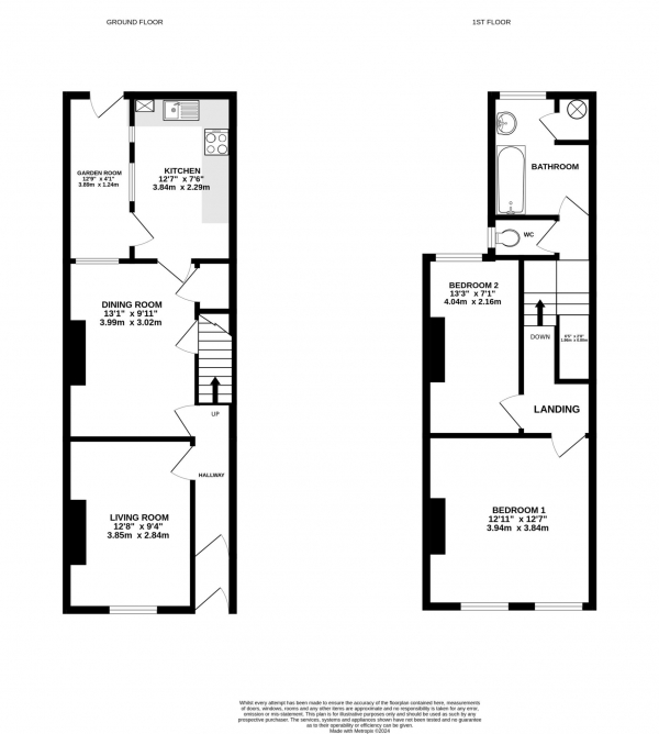 Floor Plan Image for 2 Bedroom Terraced House for Sale in Egremont Road