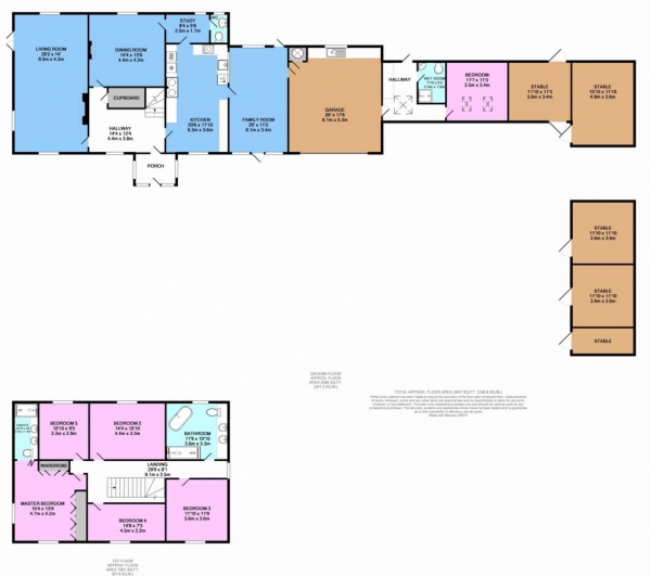 Floor Plan Image for 5 Bedroom Detached House for Sale in Wick Road, Bourton