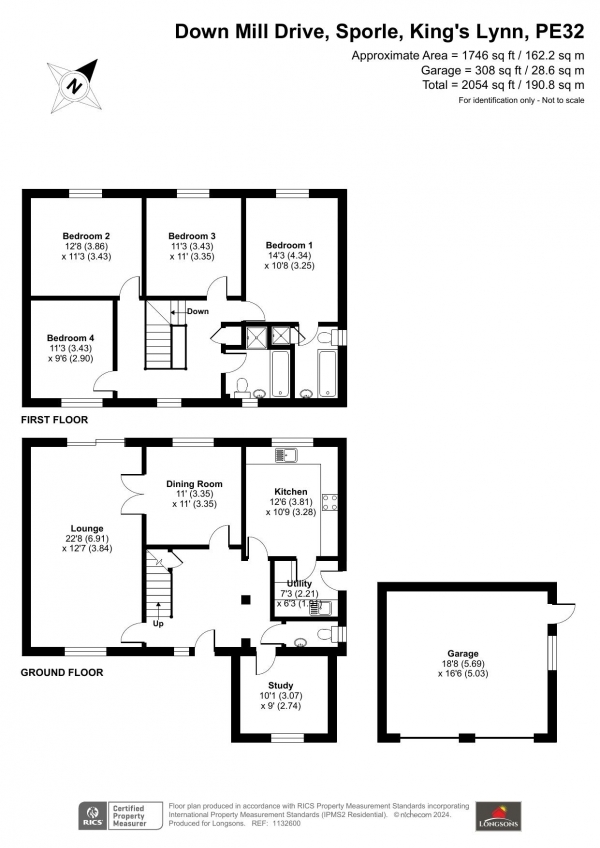 Floor Plan Image for 4 Bedroom Detached House for Sale in Downmill Drive, Sporle