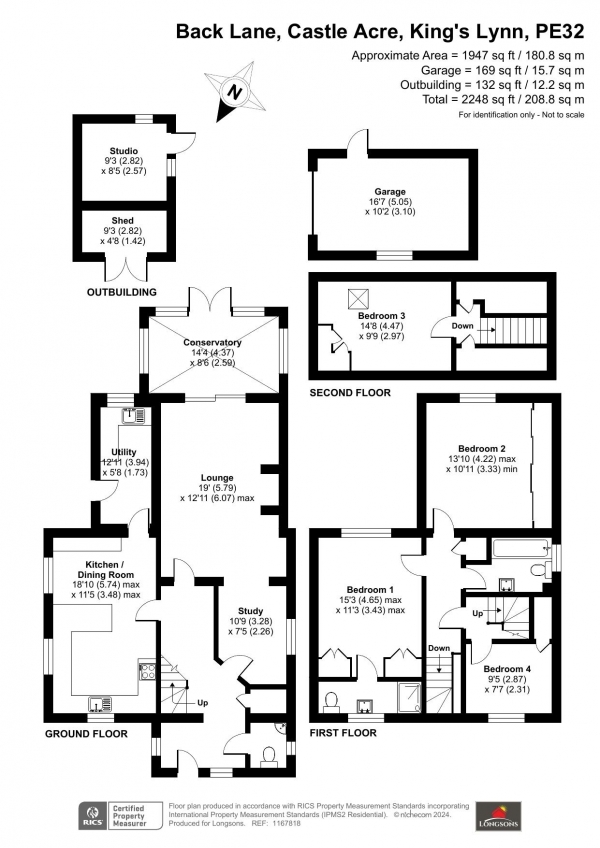 Floor Plan Image for 4 Bedroom Detached House for Sale in Back Lane, Castle Acre