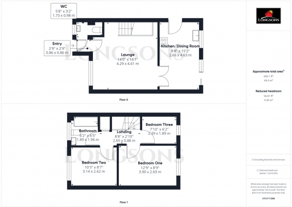 Floor Plan Image for 3 Bedroom Semi-Detached House to Rent in Partridge Grove, Swaffham