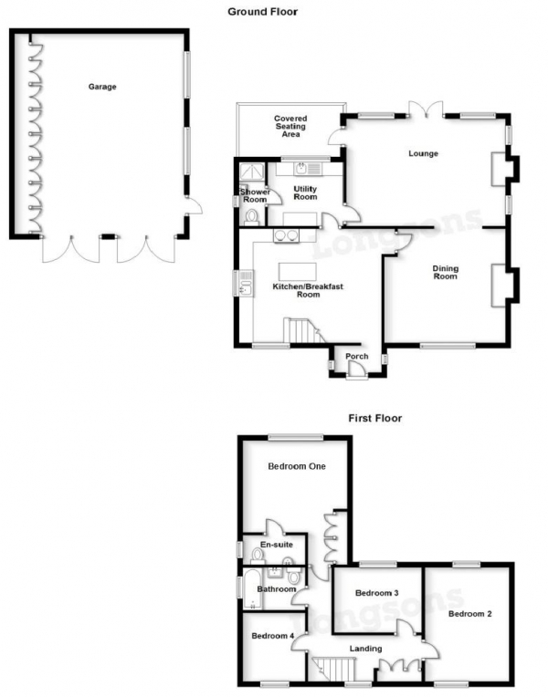 Floor Plan Image for 4 Bedroom Detached House for Sale in Ketts Hill, Necton