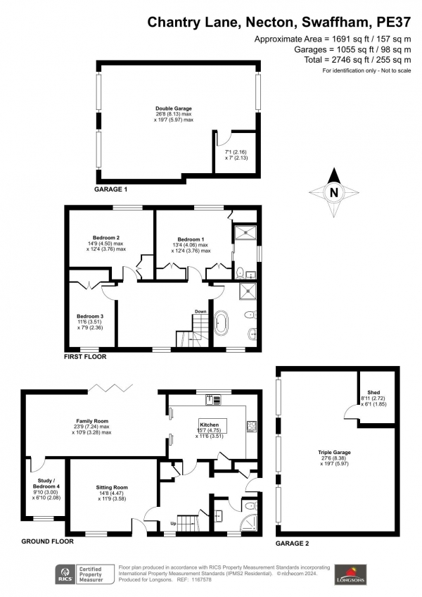 Floor Plan Image for 4 Bedroom Detached House for Sale in Chantry Lane, Necton