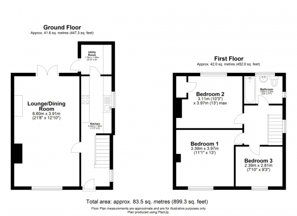 Floor Plan Image for 3 Bedroom Semi-Detached House for Sale in The Oaklands, Swaffham