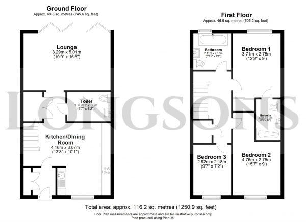 Floor Plan Image for 3 Bedroom Terraced House for Sale in Kendle Road, Swaffham