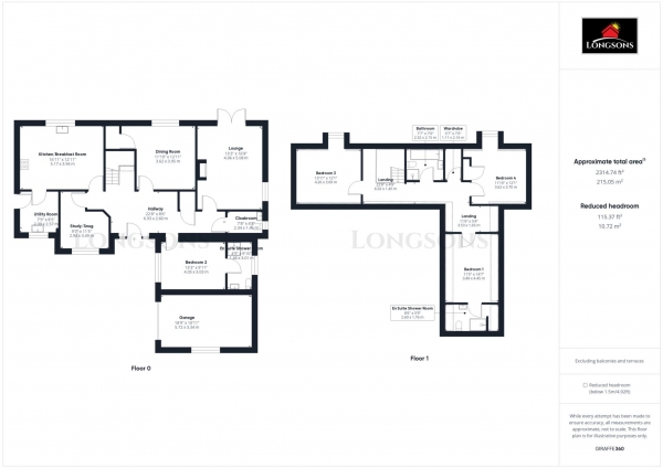 Floor Plan for 4 Bedroom Chalet for Sale in The Street, Gooderstone, Gooderstone, PE33, 9BP -  &pound550,000
