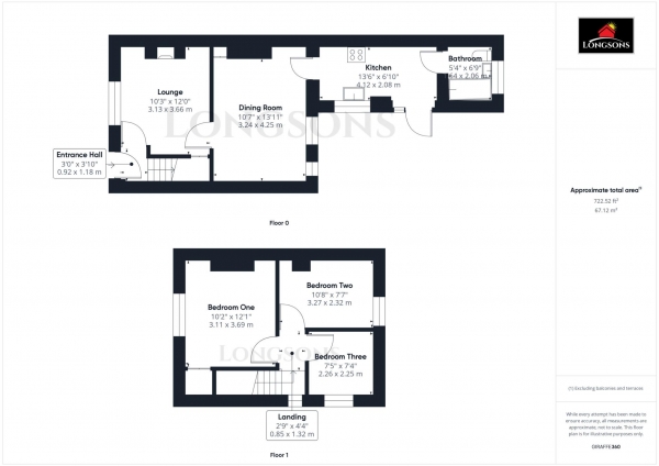 Floor Plan Image for 3 Bedroom Semi-Detached House for Sale in Spinners Lane, Swaffham