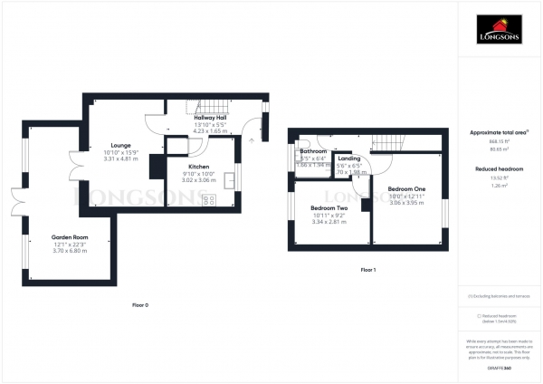 Floor Plan Image for 2 Bedroom Semi-Detached House for Sale in Elizabeth Drive, Swaffham