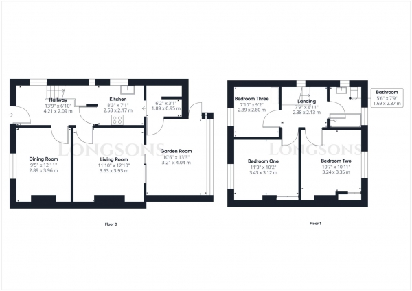 Floor Plan Image for 3 Bedroom Semi-Detached House for Sale in The Oaklands, Swaffham