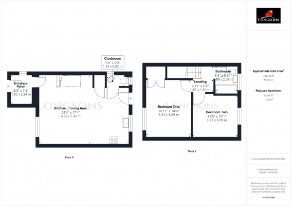 Floor Plan for 2 Bedroom Semi-Detached House for Sale in Sandringham Way, Swaffham, PE37, 8BS - Offers in Excess of &pound210,000