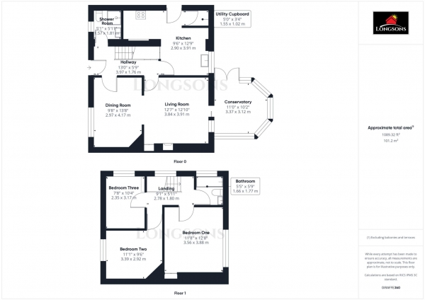 Floor Plan Image for 3 Bedroom Semi-Detached House for Sale in The Crescent, Swaffham