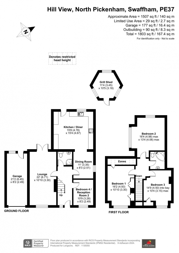 Floor Plan Image for 4 Bedroom Chalet for Sale in Hillview, North Pickenham