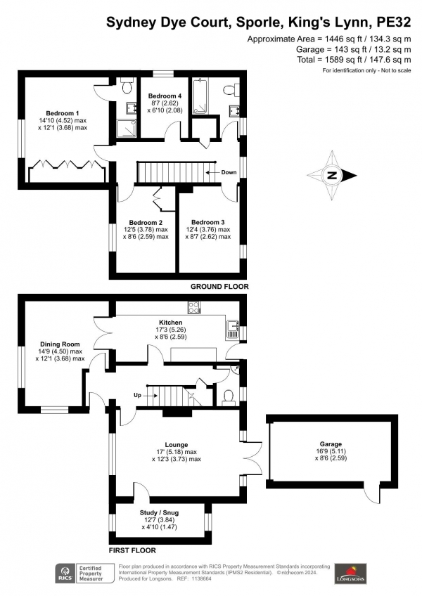 Floor Plan Image for 4 Bedroom Detached House for Sale in Sydney Dye Court, Sporle