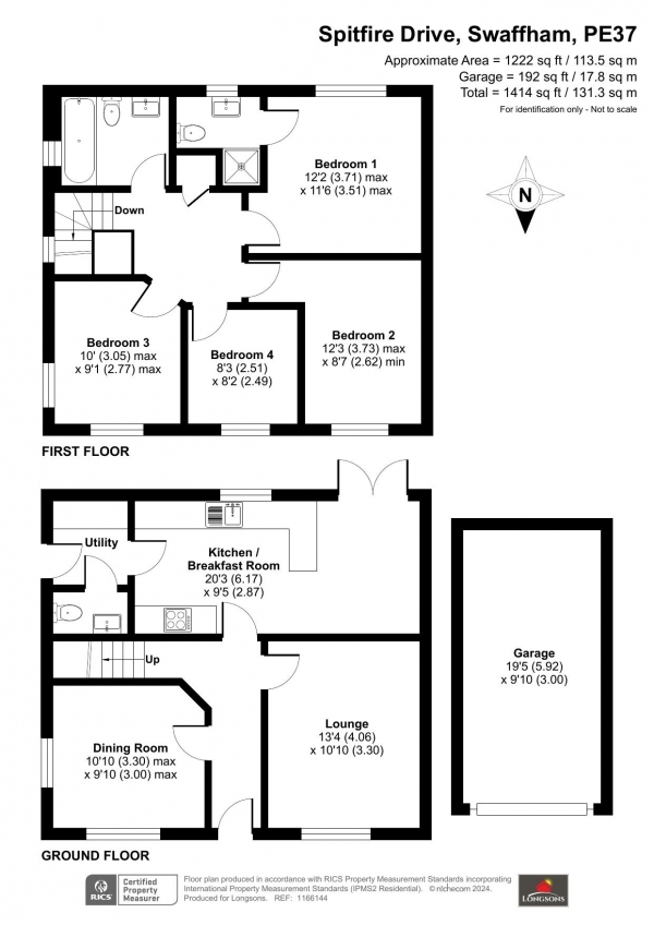 Floor Plan Image for 4 Bedroom Detached House for Sale in Spitfire Drive, Swaffham