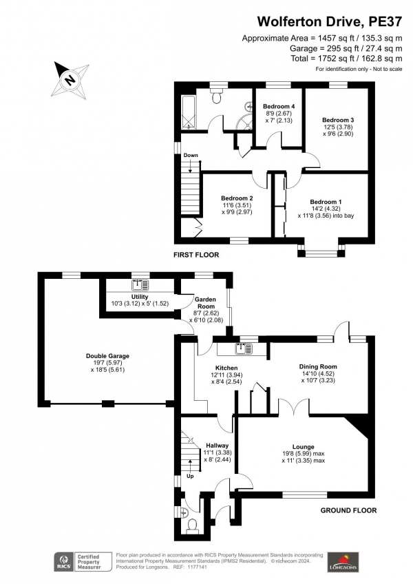 Floor Plan Image for 4 Bedroom Detached House for Sale in Wolferton Drive, Swaffham