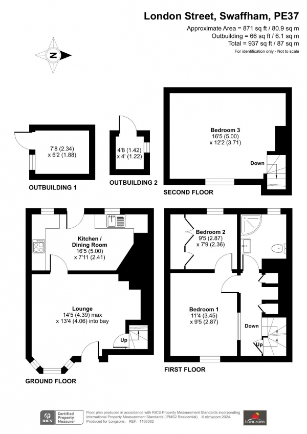 Floor Plan Image for 3 Bedroom Terraced House for Sale in London Street, Swaffham