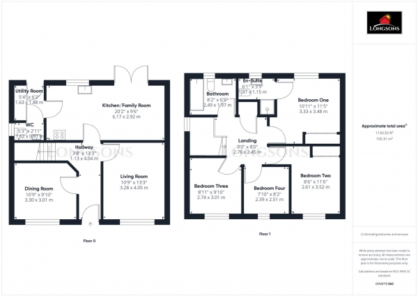 Floor Plan Image for 4 Bedroom Detached House for Sale in Blenheim Drive, Swaffham