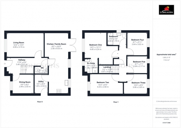 Floor Plan Image for 5 Bedroom Detached House for Sale in Lancaster Road, Swaffham