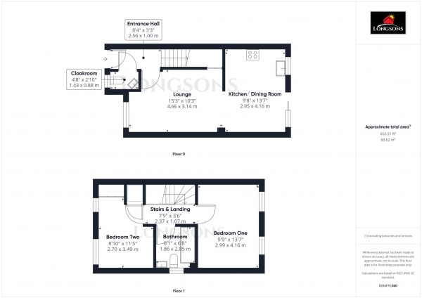 Floor Plan Image for 2 Bedroom Terraced House for Sale in Whitsands Mews, Swaffham