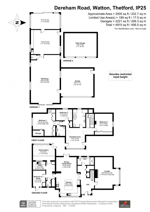 Floor Plan Image for 4 Bedroom Detached House for Sale in Dereham Road, Watton