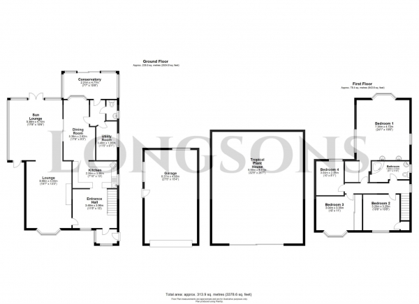 Floor Plan Image for 4 Bedroom Detached House for Sale in Mere Road, Stow Bedon