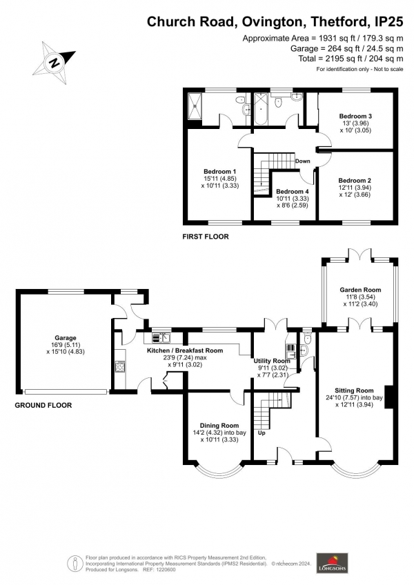 Floor Plan Image for 4 Bedroom Detached House for Sale in Church Road, Ovington