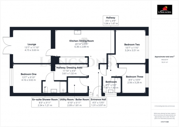 Floor Plan Image for 3 Bedroom Detached Bungalow for Sale in Sharman Avenue, Watton