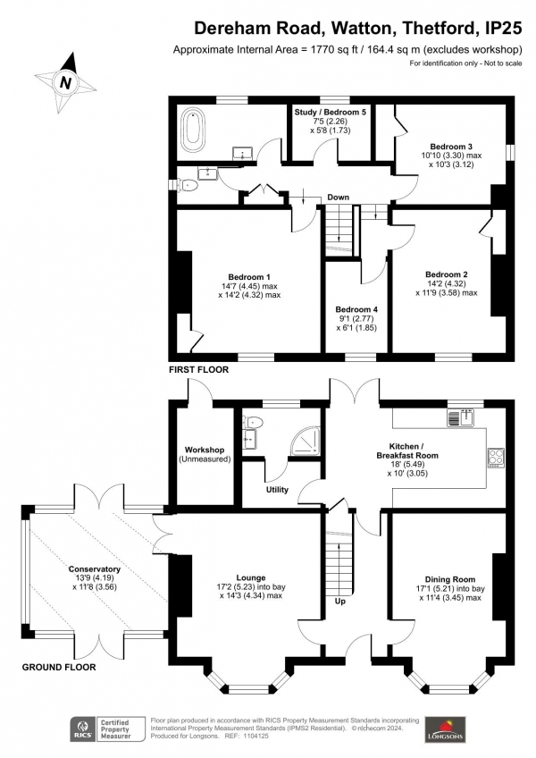 Floor Plan Image for 5 Bedroom Detached House for Sale in Dereham Road, Watton