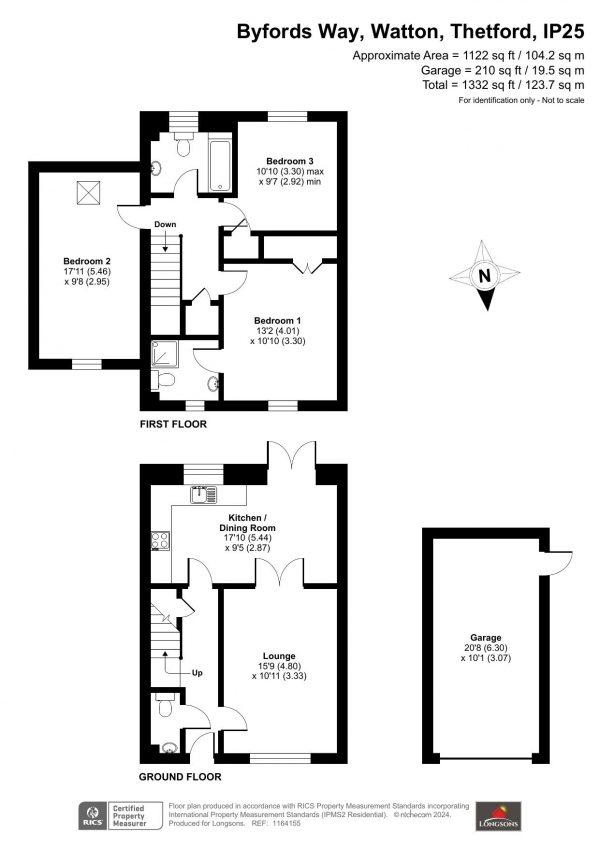 Floor Plan Image for 3 Bedroom Link Detached House for Sale in Byfords Way, Watton