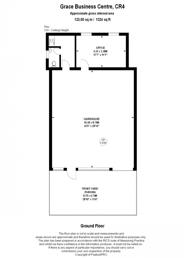 Floor Plan Image for Commercial Property to Rent in Grace Business Centre,  Willow Lane, Mitcham
