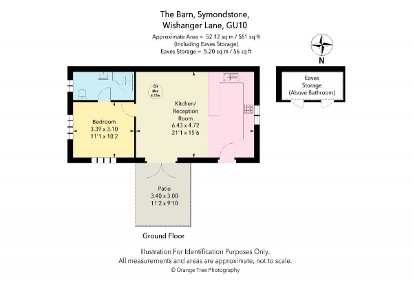 Floor Plan Image for 1 Bedroom Detached House to Rent in The Barn, Wishanger Lane, Churt, Surrey Hills