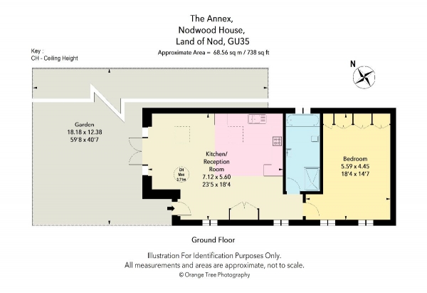 Floor Plan Image for 1 Bedroom Detached House to Rent in Churt, Surrey Hills