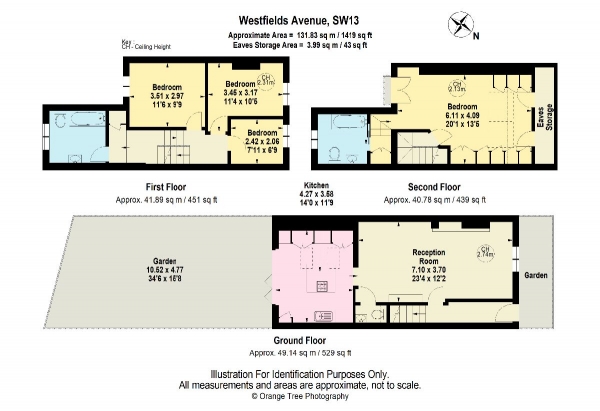 Floor Plan Image for 4 Bedroom End of Terrace House for Sale in Westfields Avenue, Barnes, SW13