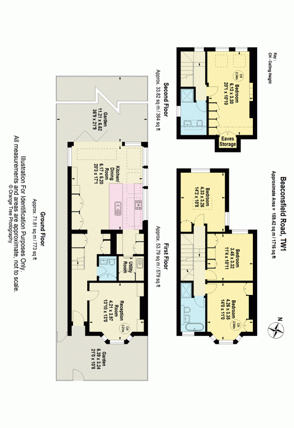 Floor Plan Image for 4 Bedroom End of Terrace House for Sale in Beaconsfield Road, St. Margaret's