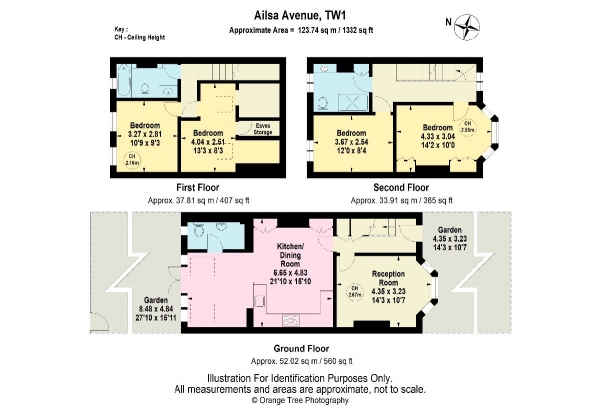 Floor Plan Image for 4 Bedroom Terraced House for Sale in Ailsa Avenue, St. Margaret's