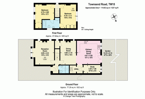 Floor Plan Image for 2 Bedroom Detached House for Sale in Townsend Road, Ashford