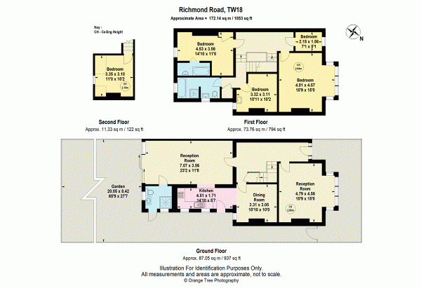 Floor Plan Image for 5 Bedroom Semi-Detached House for Sale in Richmond Road, Staines-upon-Thames